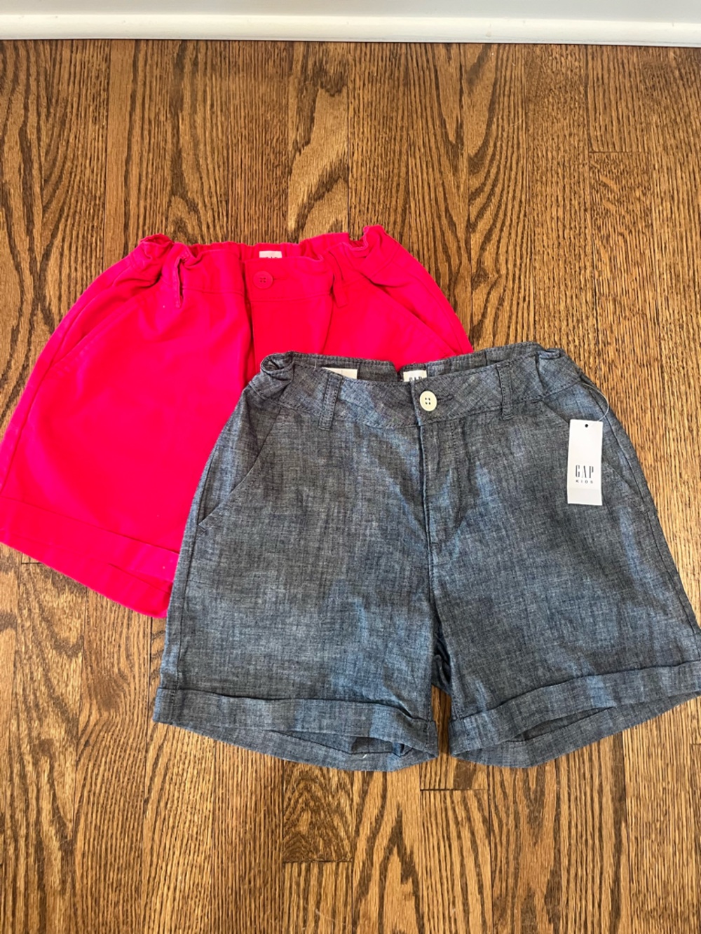 GAP Girls Shorts Duo - Hot Pink & Chambray